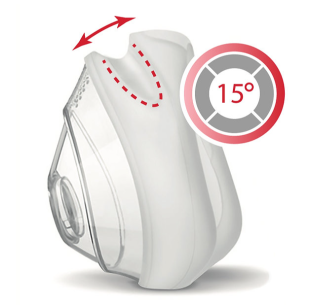 The replacement cushion with Adaptive Silicone Cushion design at the nose bridge that automatically adjusts to different face shapes, better relieving pressure and improving user experience